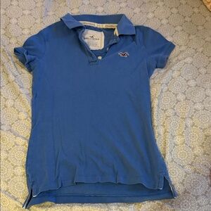 Hollister Vibrant Blue Collared Tee